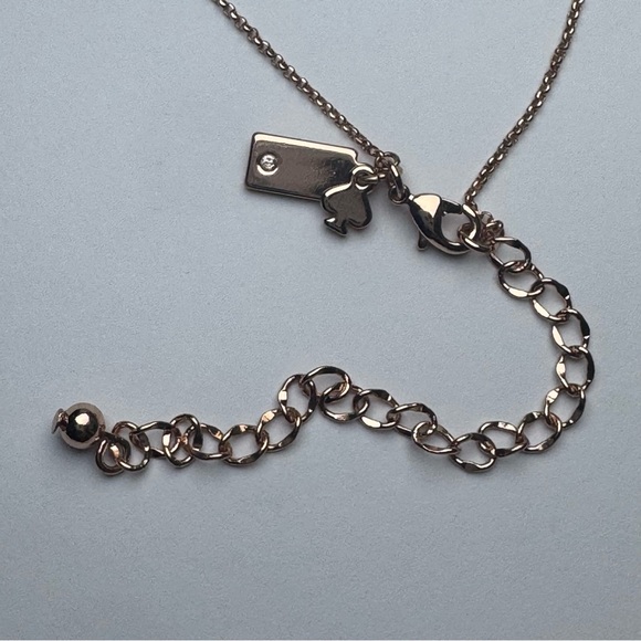 Kate Spade Rose Gold Pavé Open Heart Necklace & Stud Earrings Set NWT - Picture 5 of 6